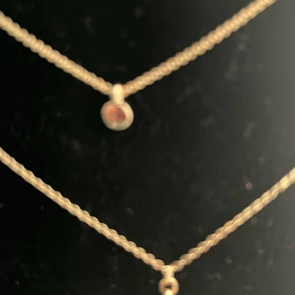 A New Day 3 Strand Necklace Drop Pendant Necklace